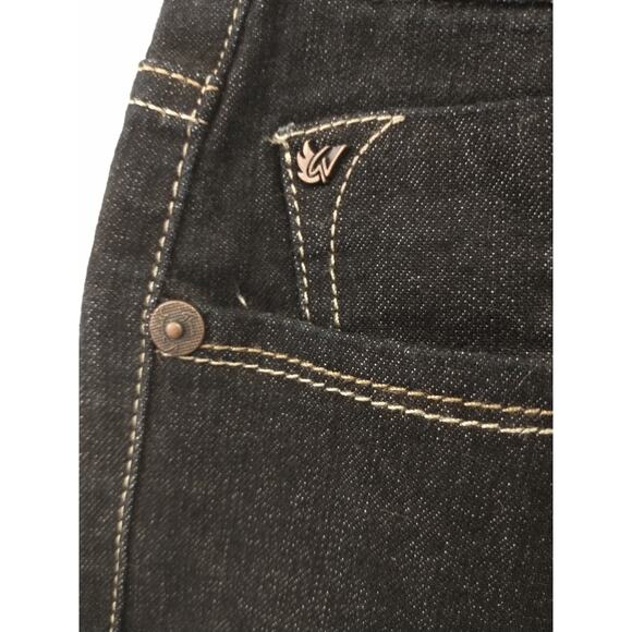 Women's Size 8 Extra Dark Rinse Flare Jeans Denim Gloria Vanderbilt "Isabelle" - Picture 4 of 16